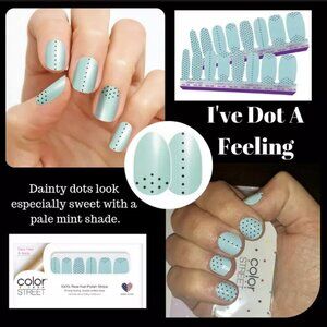 Color Street - I’ve Dot A Feeling - Retro Teal Nails - Retired - Brand New